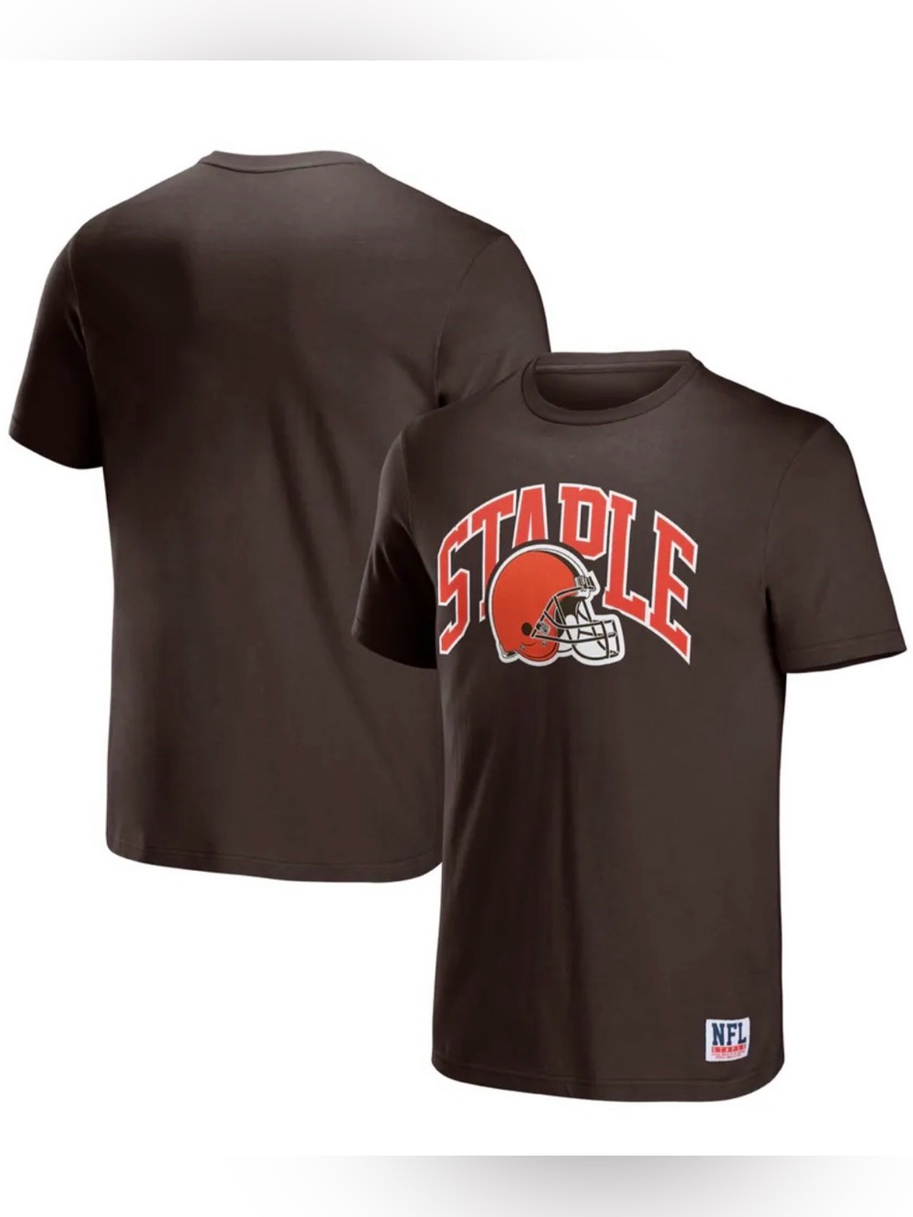 Cleveland Browns NFL x Staple Logo Lockup T-Shirt NWT Size Medium